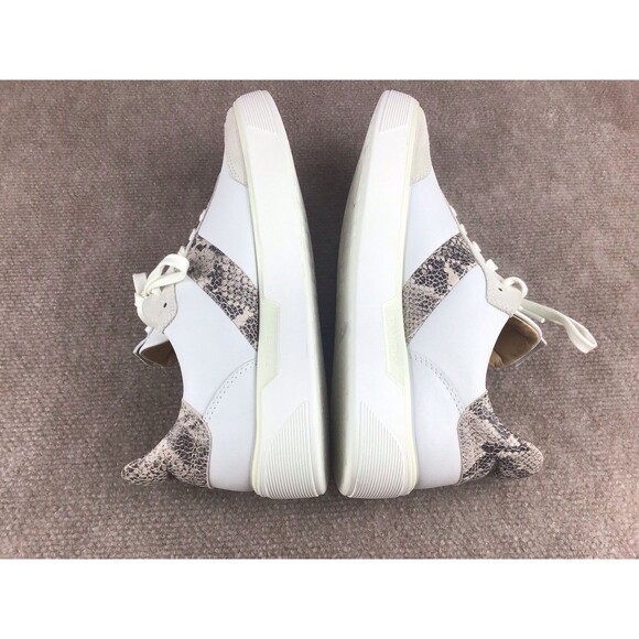 ECCO Tray Street Women Off-White/Gray/Animal Print Shoes Sneakers Sz US 10-10.5 - Picture 10 of 16